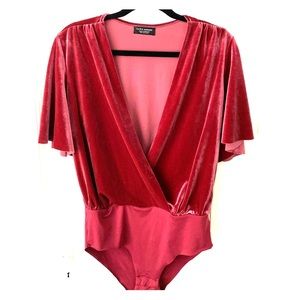 Beautiful velvet bodysuit top - simply gorgeous!